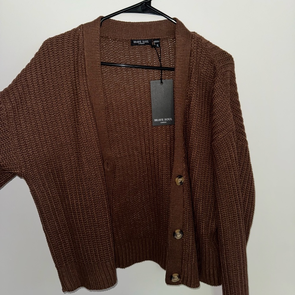 Brave Soul Women's Chocolate Cardigan